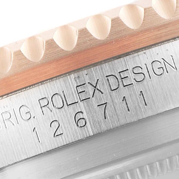 Rolex GMT Master II Root Beer Steel Rose Gold Mens Watch 126711 Box Card - Image 8