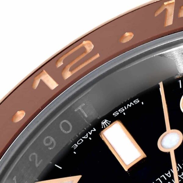 Rolex GMT Master II Root Beer Steel Rose Gold Mens Watch 126711 Box Card - Image 9