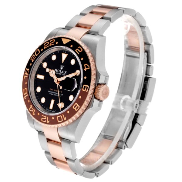 Rolex GMT Master II Root Beer Steel Rose Gold Mens Watch 126711 Box Card - Image 7