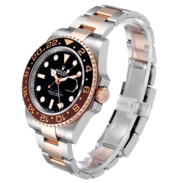 Rolex GMT Master II Root Beer Steel Rose Gold Mens Watch 126711 Box Card - Image 5