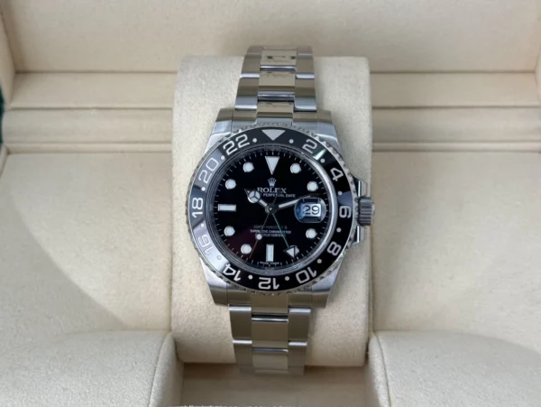 rolex gmt master ii stainless steel black dial ceramic bezel oyster bracelet 116710ln ltgm006 3539 iwvbt.webp