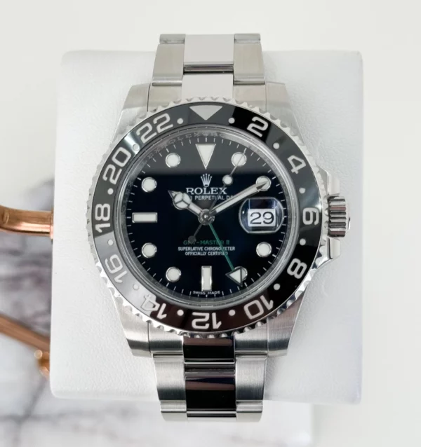 rolex gmt master ii stainless steel black dial ceramic bezel oyster bracelet 116710ln ltgm006 5114 t4yav.webp