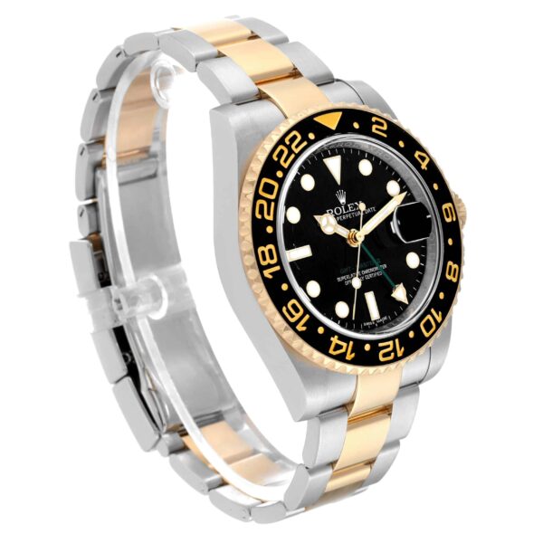 Rolex GMT Master II Steel Yellow Gold Black Dial Mens Watch 116713 - Image 4