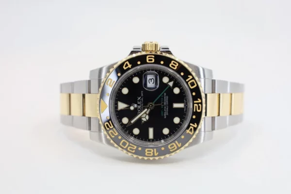 Rolex GMT Master II Yellow Gold/Steel Black Dial Ceramic Bezel Oyster Bracelet 116713LN  LTGM014 - Image 4