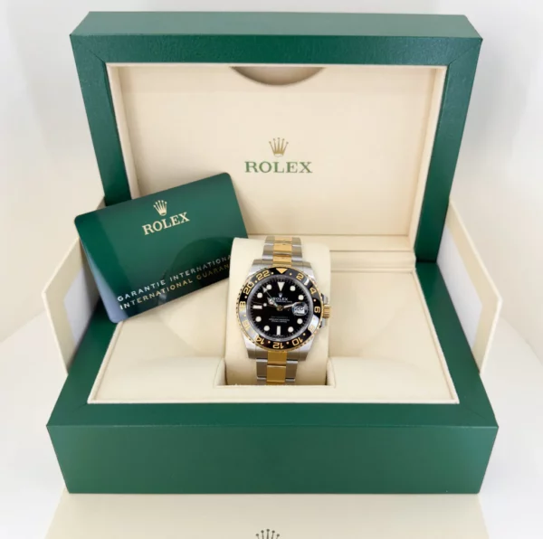 Rolex GMT Master II Yellow Gold/Steel Black Dial Ceramic Bezel Oyster Bracelet 116713LN  LTGM014 - Image 3