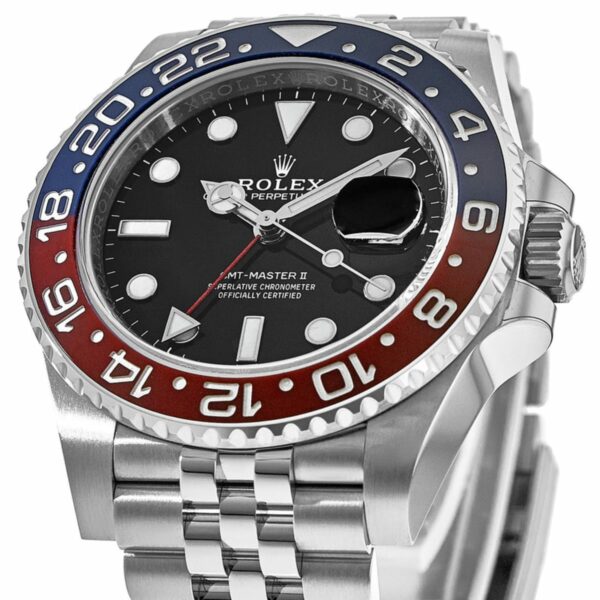 Rolex GMT Master ll Pepsi Bezel Jubilee Bracelet  Men's Watch M126710BLRO-0001 - Image 3