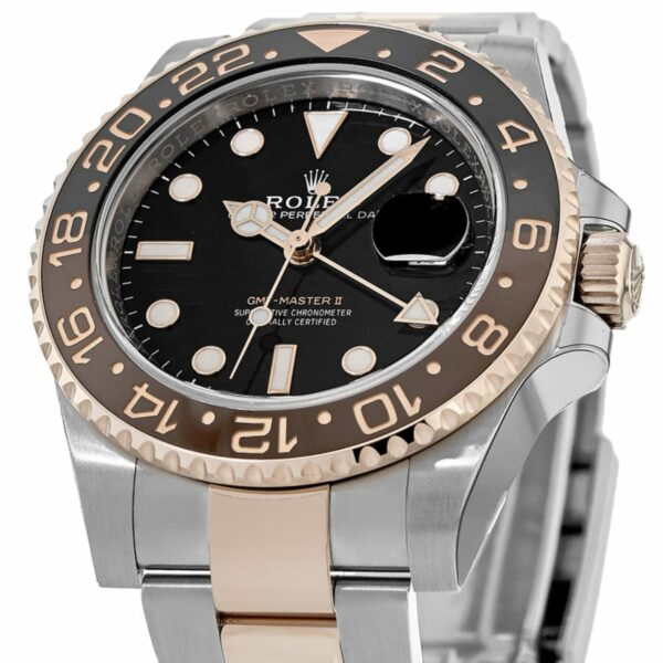 Rolex GMT Master ll Root Beer Rose Gold & Steel  Men's Watch M126711CHNR-0002 - Image 2