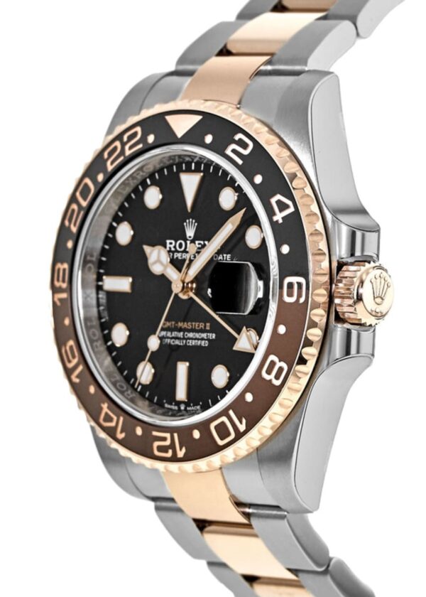 Rolex GMT Master ll Root Beer Rose Gold & Steel  Men's Watch M126711CHNR-0002 - Image 3