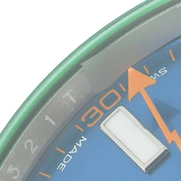 Rolex Milgauss Blue Dial Green Crystal Steel Mens Watch 116400GV Box Card - Image 7