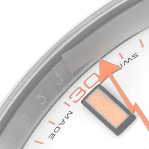 Rolex Milgauss White Dial Orange Markers Steel Mens Watch 116400 - Image 8
