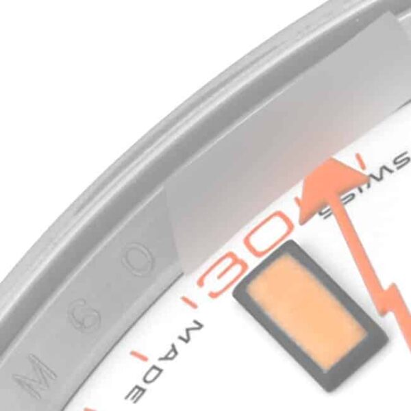 Rolex Milgauss White Dial Orange Markers Steel Mens Watch 116400 - Image 6