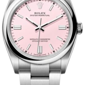 Rolex Oyster Perpetual 36 Automatic Pink Dial Steel Women's Watch M126000-0008