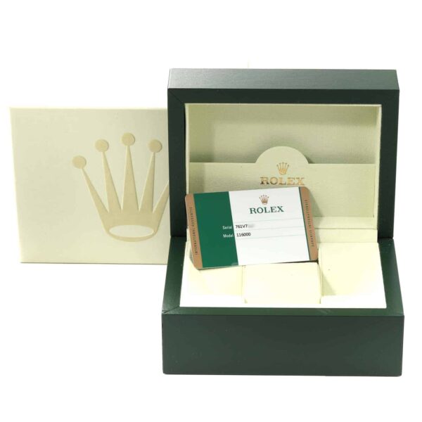 Rolex Oyster Perpetual 36 Grey Dial Steel Mens Watch 116000 Box Card - Image 12