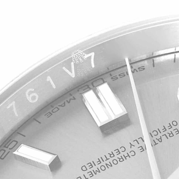 Rolex Oyster Perpetual 36 Grey Dial Steel Mens Watch 116000 Box Card - Image 6
