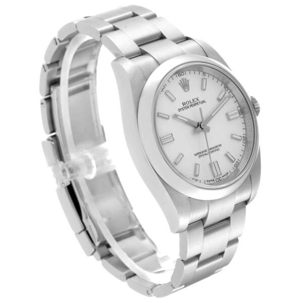 Rolex Oyster Perpetual 36 Silver Dial Steel Mens Watch 116000 - Image 3