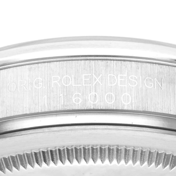Rolex Oyster Perpetual 36mm Blue Dial Steel Mens Watch 116000 - Image 8