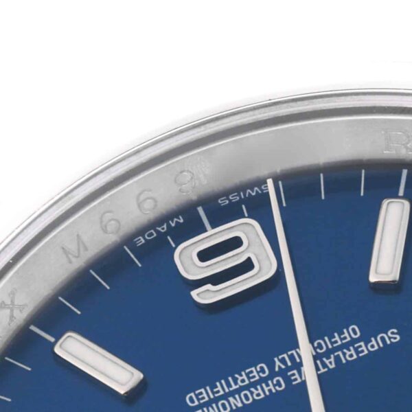 Rolex Oyster Perpetual 36mm Blue Dial Steel Mens Watch 116000 - Image 7