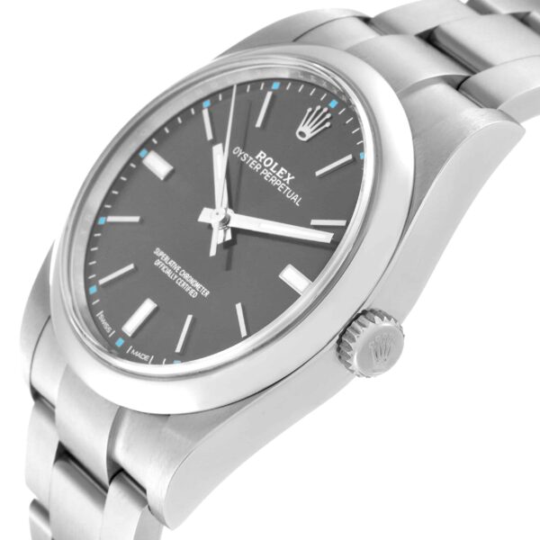 Rolex Oyster Perpetual 39 Rhodium Dial Steel Mens Watch 114300 - Image 5