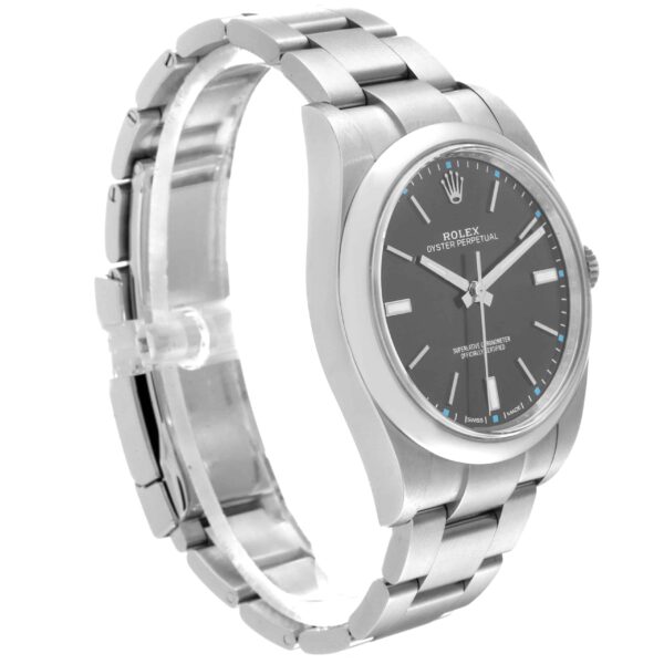 Rolex Oyster Perpetual 39 Rhodium Dial Steel Mens Watch 114300 - Image 3