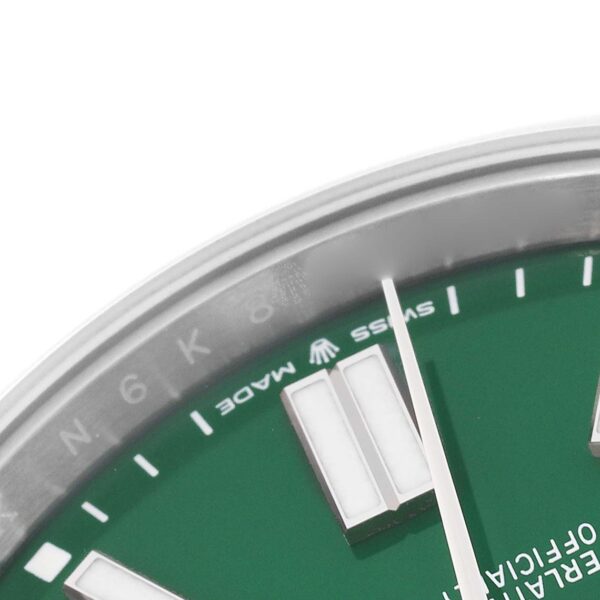 Rolex Oyster Perpetual 41mm Green Dial Steel Mens Watch 124300 Unworn - Image 6