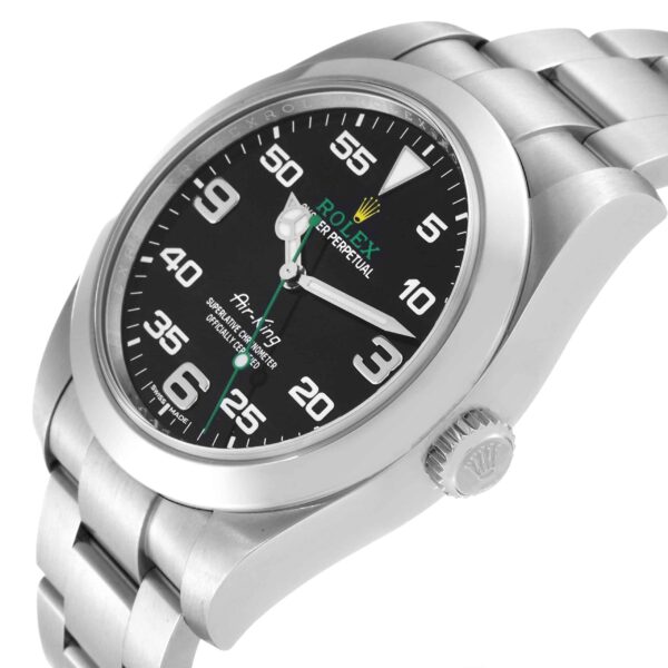 rolex oyster perpetual air king green hand steel mens watch 116900 box card 1857 p2oiy.jpg
