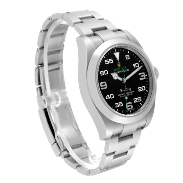 rolex oyster perpetual air king green hand steel mens watch 116900 box card 3489 cbeuc.jpg