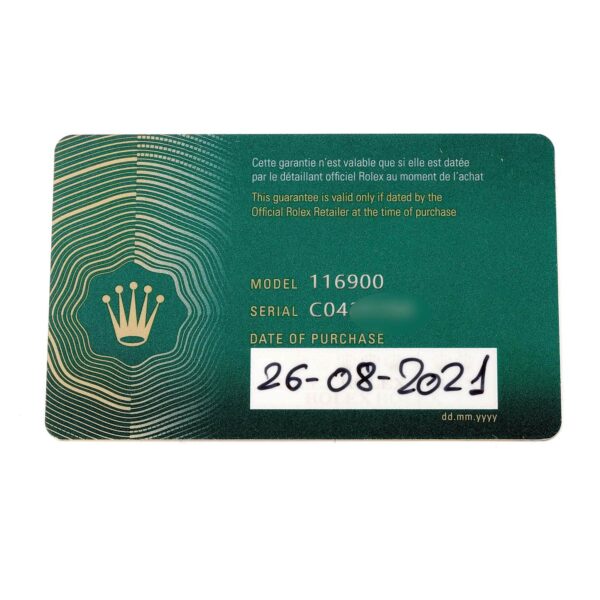 Rolex Oyster Perpetual Air King Green Hand Steel Mens Watch 116900 Box Card - Image 11