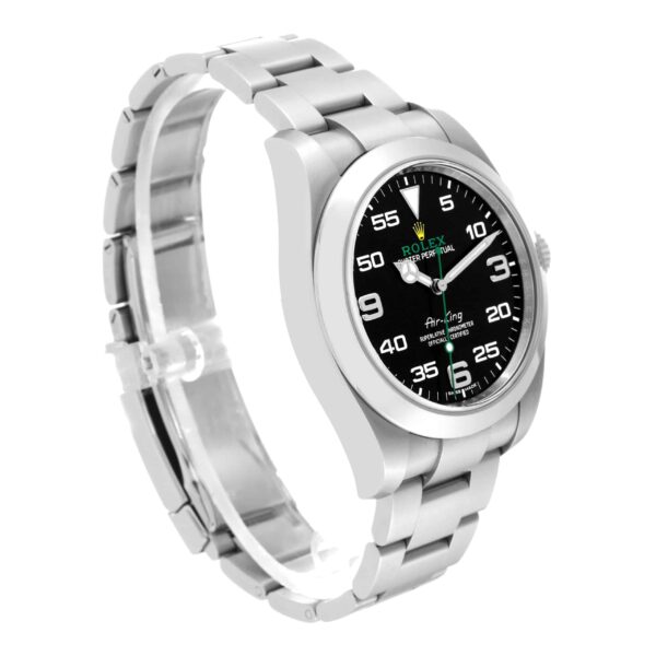 Rolex Oyster Perpetual Air King Green Hand Steel Mens Watch 116900 Box Card - Image 3