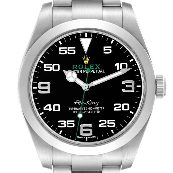 rolex oyster perpetual air king green hand steel mens watch 116900 box card 7408 jmqxs.jpg