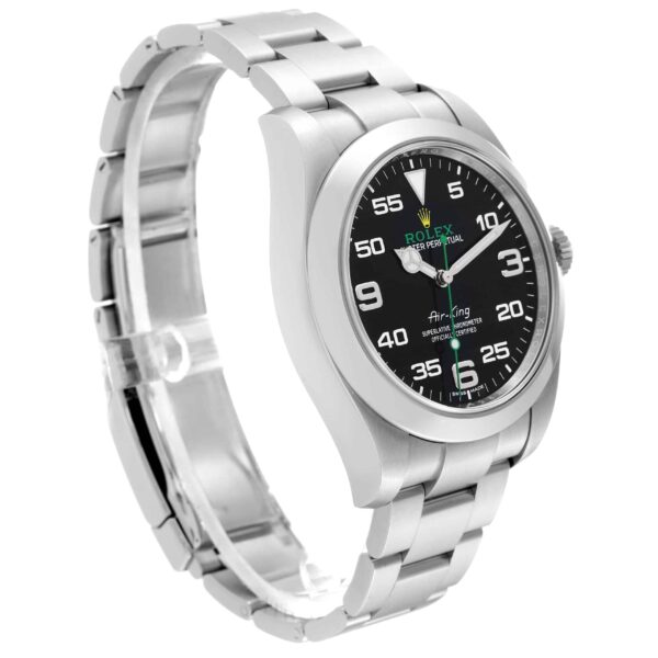rolex oyster perpetual air king green hand steel mens watch 116900 box card 8472 6bgoo.jpg