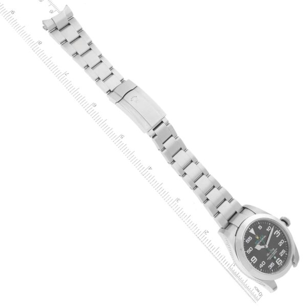 Rolex Oyster Perpetual Air King Green Hand Steel Mens Watch 116900 Box Card - Image 10