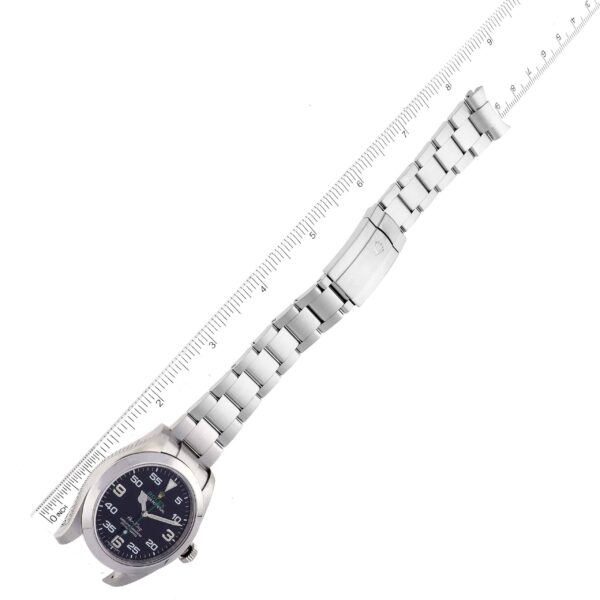 rolex oyster perpetual air king green hand steel mens watch 116900 box card 9960 xguss.jpg