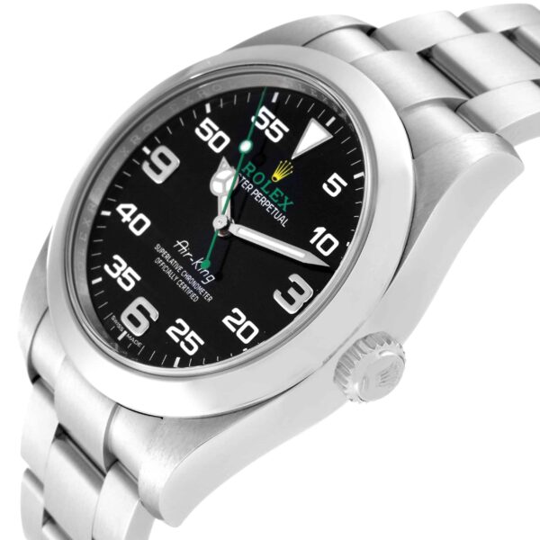 rolex oyster perpetual air king green hand steel mens watch 116900 card 3750 yeyvp.jpg
