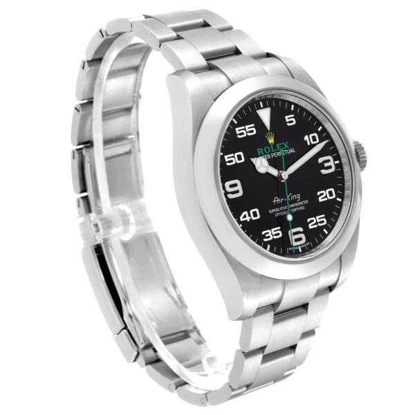 rolex oyster perpetual air king green hand steel mens watch 116900 card 3928 hupjj.jpg