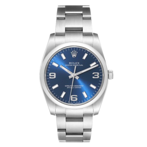 rolex oyster perpetual blue dial smooth bezel steel mens watch 114200 1426 klu1u.jpg