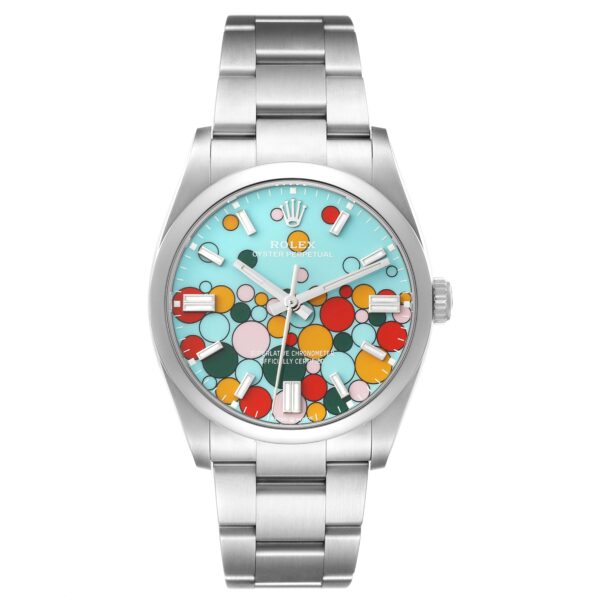 Rolex Oyster Perpetual Celebration Dial Steel Mens Watch 126000 Unworn - Image 2