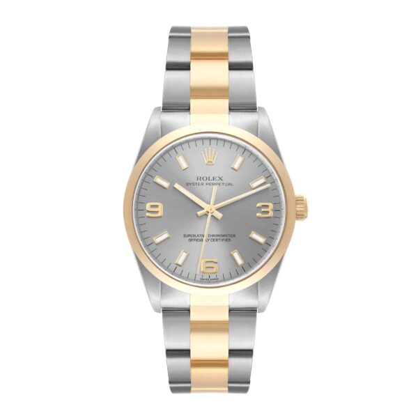 rolex oyster perpetual steel yellow gold slate dial mens watch 14203 1495 uh4nn.jpg