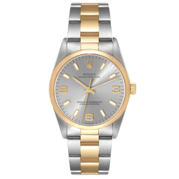 rolex oyster perpetual steel yellow gold slate dial mens watch 14203 2988 gdgld.jpg