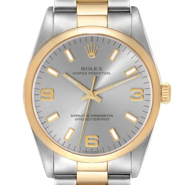 rolex oyster perpetual steel yellow gold slate dial mens watch 14203 3183 arquc.jpg