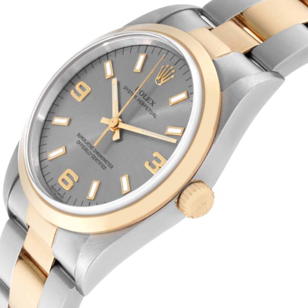 rolex oyster perpetual steel yellow gold slate dial mens watch 14203 9847 lyez9.jpg