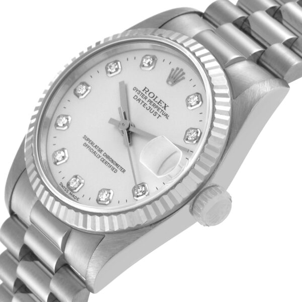 rolex president datejust midsize white gold diamond ladies watch 68279 9427 ndby1.jpg