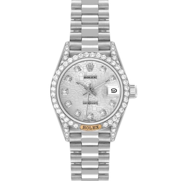 rolex president datejust white gold anniversary diamond dial ladies watch 69159 6077 anu28.jpg