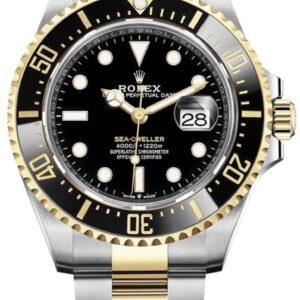 Rolex Sea-Dweller Black Dial Oystersteel and Yellow Gold Men's Watch M126603-0001