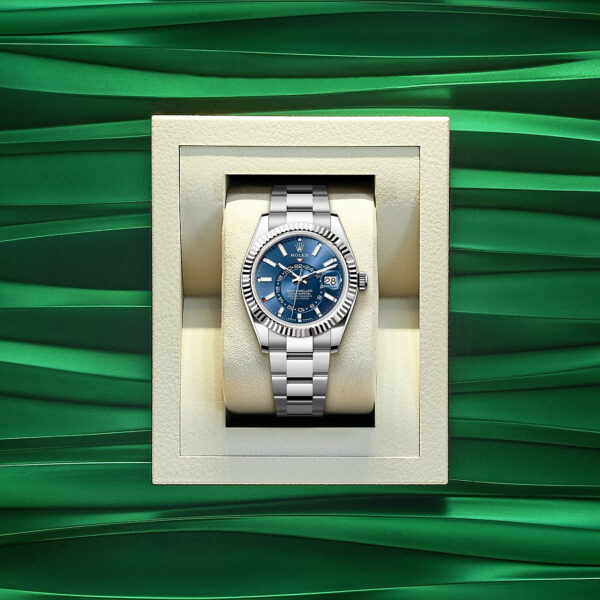 Rolex Sky-Dweller, 42mm, Oystersteel and 18k White Gold, Blue, Oyster, Ref# 336934-0005 - Image 5