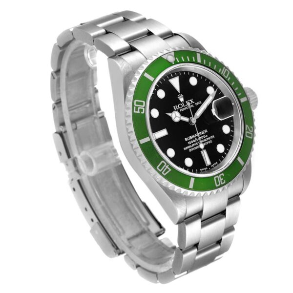 Rolex Submariner Green 50th Anniversary Steel Mens Watch 16610LV - Image 3