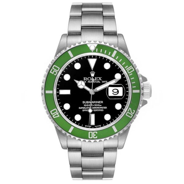 Rolex Submariner Green 50th Anniversary Steel Mens Watch 16610LV - Image 5