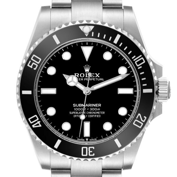 rolex submariner non date ceramic bezel steel mens watch 124060 box card 4044 wkpo9.jpg