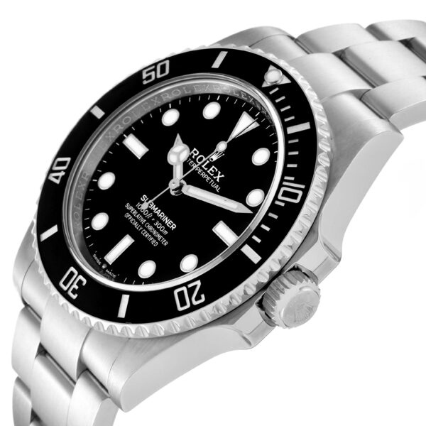 rolex submariner non date ceramic bezel steel mens watch 124060 box card 4584 e7k5t.jpg