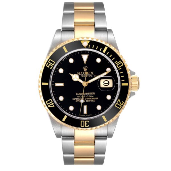 rolex submariner steel yellow gold black dial mens watch 16613 5978 vowgc.jpg