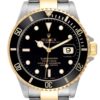rolex submariner steel yellow gold black dial mens watch 16613 box papers 4687 yfwry.jpg